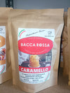 Doypack caffè aromatizzato Bacca Rossa al caramello. Macinato per moka.