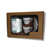 Confezione regalo Bacca Rossa con caffè tostato specialty monorigine 100% arabica - barattolo da 250g e set di due tazzine con piattini. Torrefazione italiana di alta qualità.